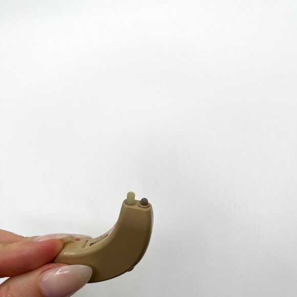 Vintage Oticon E 380P Beige BTE Analog Denmark Untested As-Is Case Hearing Aid - Picture 5 of 7